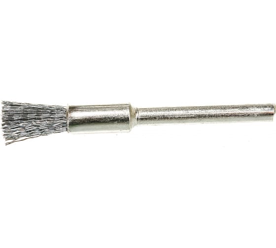 Щетка кистевая на шпильке ЗУБР (5мм; волнистая стальная; 35932)