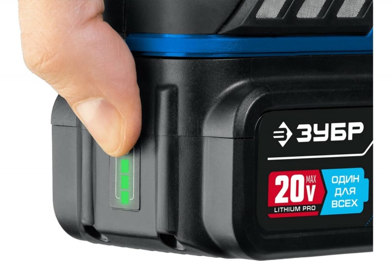 Аккумуляторный гайковерт ЗУБР Профессионал BRUSHLESS (GB-250-42; 280Нм; 1/2"; 20В; регулировка частоты; 0-3900 уд/мин; бесщеточный; 2 аккумулятора, кейс)