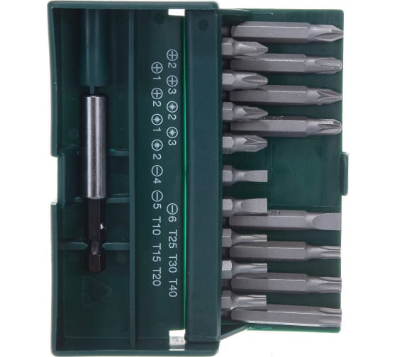 Набор бит KRAFTOOL Expert (18шт; 25/50мм; PH, PZ, SL, T; 26131-H18)