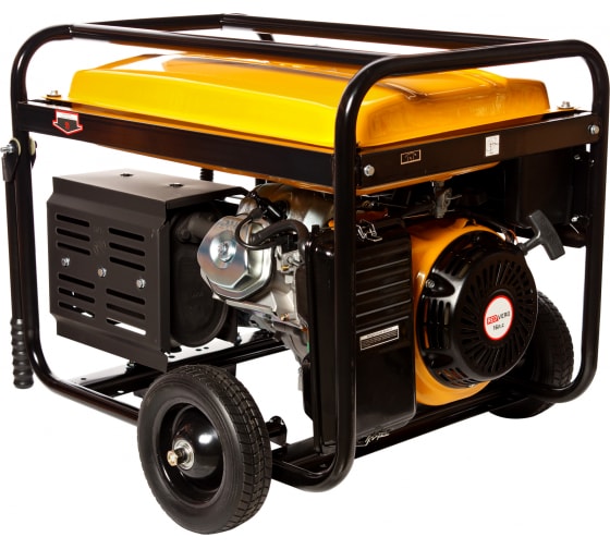 REDVERG генератор бензиновый (RD-G7500E 4-х тактный, бенз., OHV, с возд. охл. 16л.с.; 439см3; макс.-7,5кВт; ном.-7кВт; 220V; ручной/электрозапуск; бак 25л; масло 1,1л; 78ДБ 92кг ак)