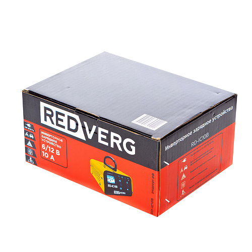 REDVERG устройство зарядное инверторное (RD-IC10B; напряжение зарядки 6/12V; 400Вт; ток заярдки 2,5/10А)