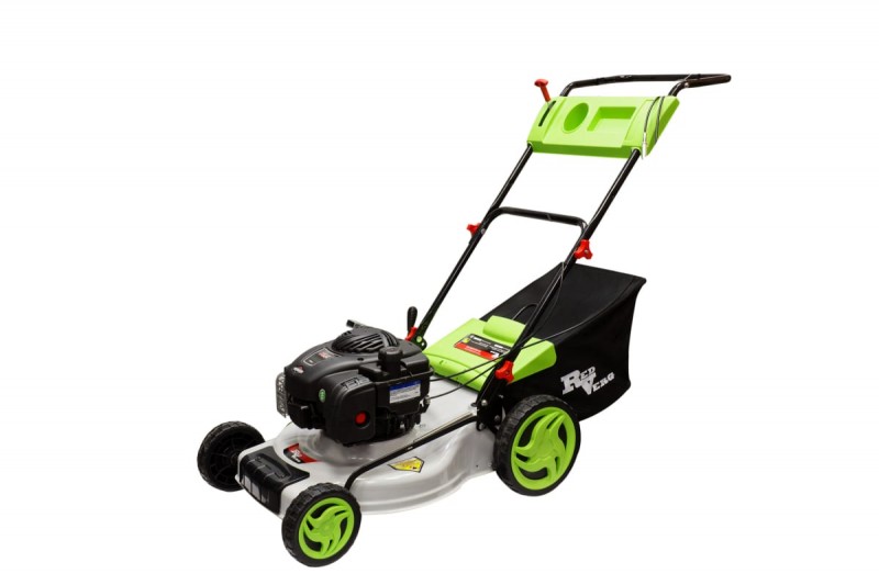 Газонокосилка бенз. самоходная REDVERG (RD-GLM460GS-BS; двиг.450E SERIES; 2,7л.с.; ш.ск.46см; в.ск.25-75мм; травосб.50л; травосб. ткань/пл.; дека сталь; бок.выб.-есть; мульч.-есть.; 30кг)