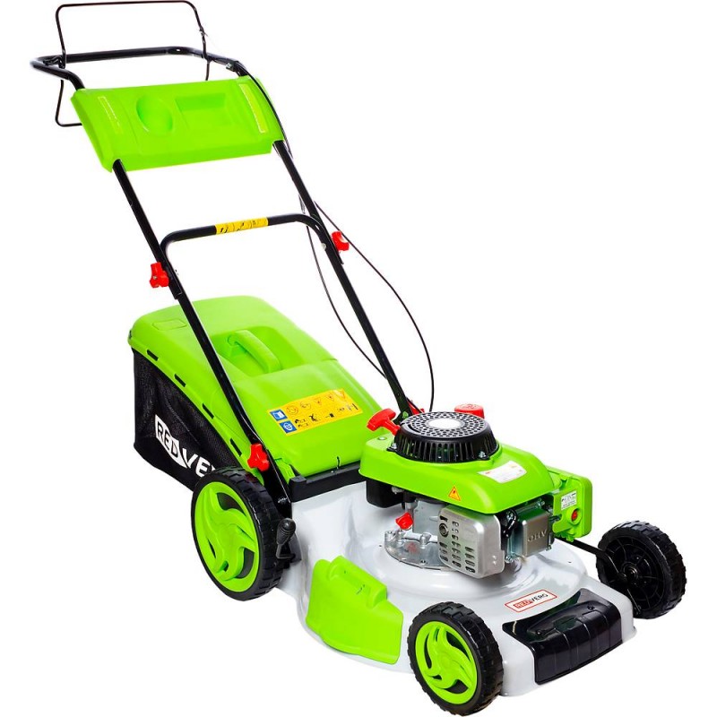Газонокосилка бенз. самоходная REDVERG (RD-GLM510GS; двиг.DK1P65FE/P-2; 3,12л.с.; ш.ск.51см; в.ск.25-75мм; травосб.50л; травосб. ткань/пл.; дека сталь; бок.выб.-есть; мульч.-есть.; 33,5кг)