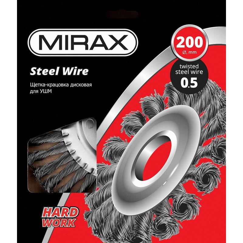 Кордщетка радиальная MIRAX (витая; 200мм)