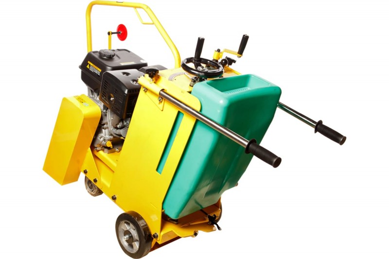 Швонарезчик бензиновый REDVERG (RD-FS500L; 4-х тактный бензиновый Loncin; 13лс; диск: 350/400/450/500мм; 2950об/мин; глубина реза 150мм; бак для воды 30л; вес 95кг)