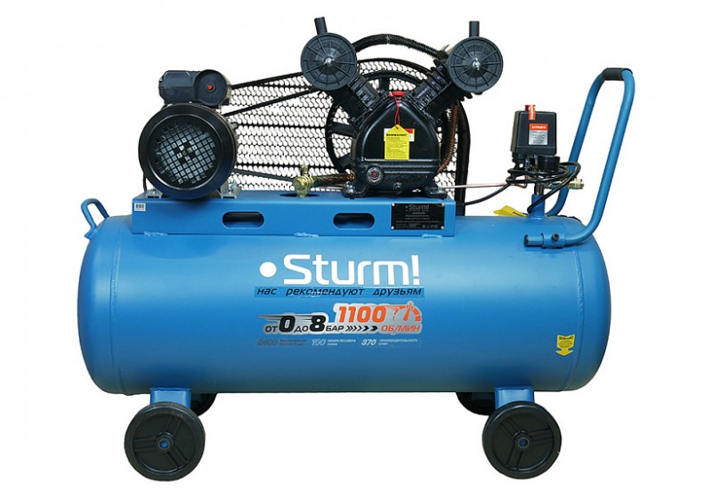 Воздушный компрессор STURM (AC932100B; 100 л )