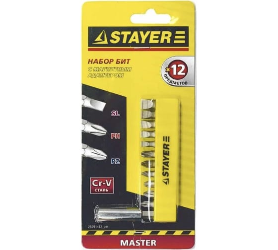 Набор бит STAYER ProFix (12шт; ; ; 2609-H12_z01)